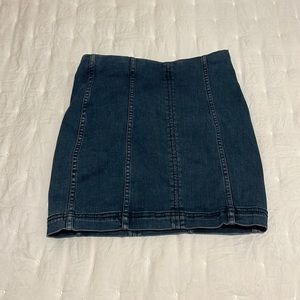 Free people denim skirt